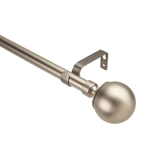 Home Details Solid Knob Steel Curtain Rod